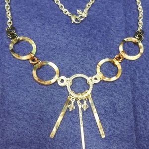 Sterling Silver Chain Circle Necklace!